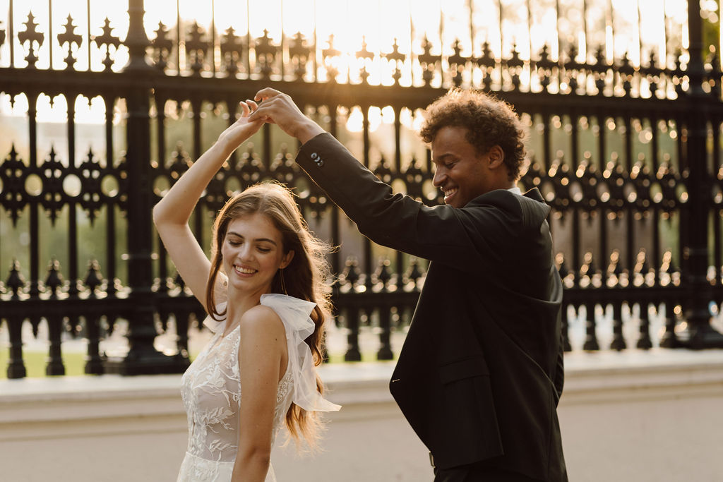Romantic Street City Wedding