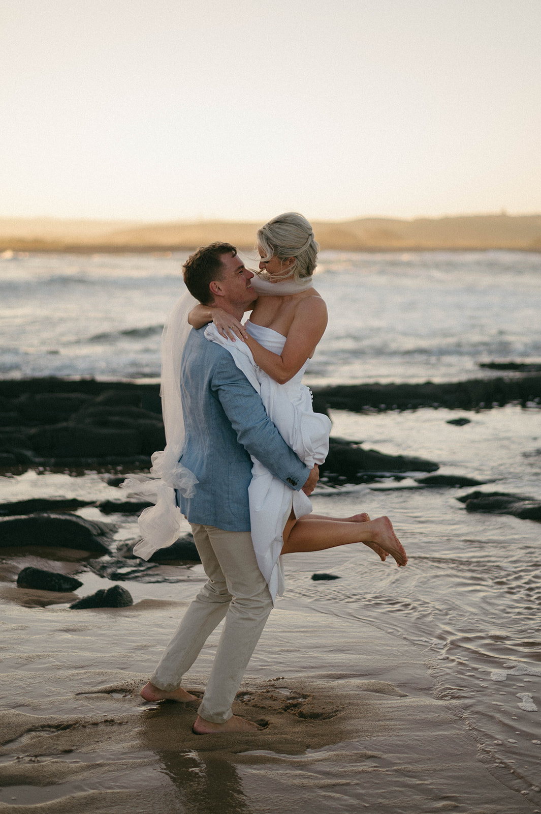 Elegant Beach wedding dress by Maryke Bespoke Bridal