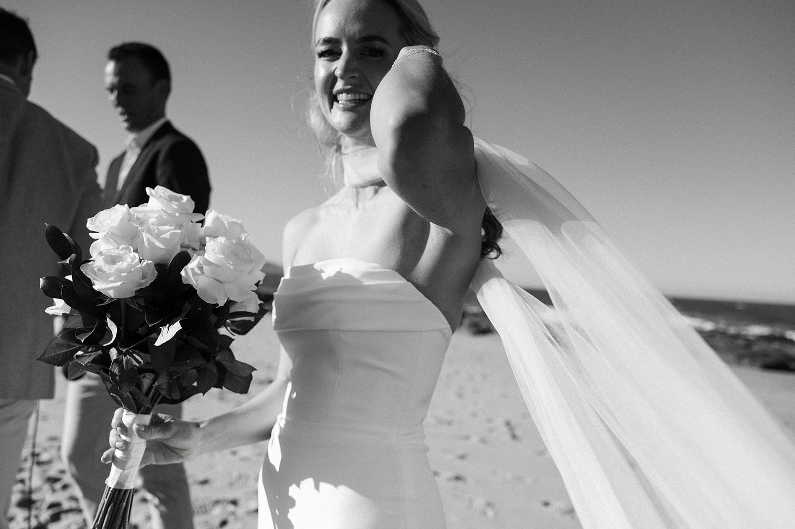 Elegant Beach wedding dress by Maryke Bespoke Bridal