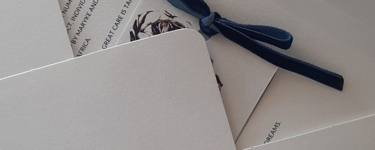 Maryke Custom Wedding Dress Designer Certificate of Authenticity