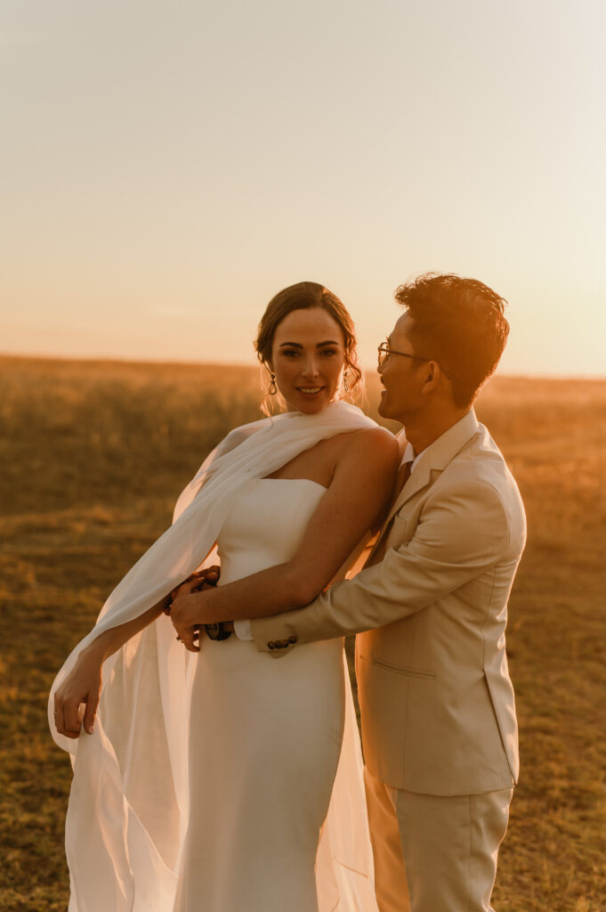 Silk Chiffon Bridal Scarf Wedding Dress Trend by Maryke KZN South Africa