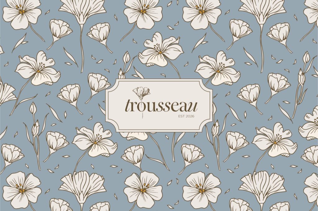 Maryke Trousseau Surface Pattern Designer Flax Flower Print